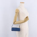 LOUIS VUITTON Epi Soufflot Pouch Blue LV Auth 212119V-22