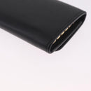 PRADA Key Case Safiano Leather Black Gold Auth 212121M-11