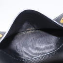 PRADA Key Case Safiano Leather Black Gold Auth 212121M-18