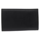 PRADA Key Case Safiano Leather Black Gold Auth 212121M-3