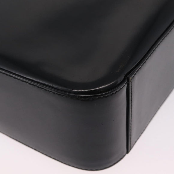 GUCCI Shoulder Bag Patent Leather Black Silver 000 1013 0506 Auth 212123