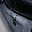 GUCCI Shoulder Bag Patent Leather Black Silver 000 1013 0506 Auth 212123-18