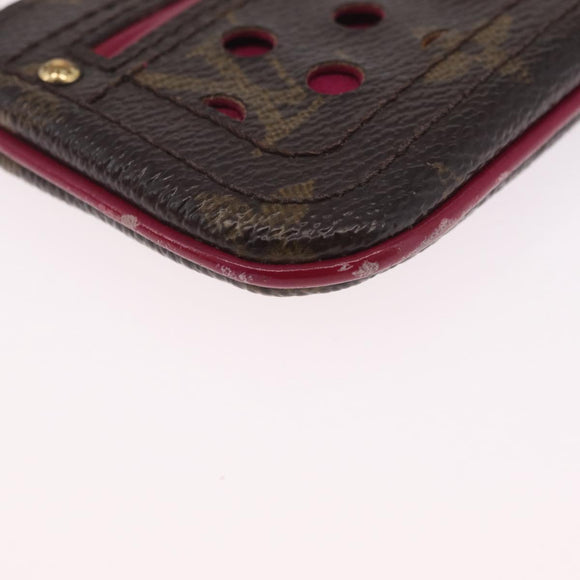LOUIS VUITTON Perfo Pochette Cles Coin Purse Orange M95222 LV Auth 212126