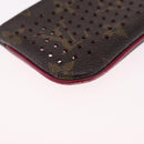 LOUIS VUITTON Perfo Pochette Cles Coin Purse Orange M95222 LV Auth 212126-12