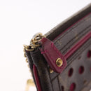 LOUIS VUITTON Perfo Pochette Cles Coin Purse Orange M95222 LV Auth 212126-15