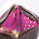 LOUIS VUITTON Perfo Pochette Cles Coin Purse Orange M95222 LV Auth 212126-19
