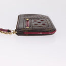 LOUIS VUITTON Perfo Pochette Cles Coin Purse Orange M95222 LV Auth 212126-6