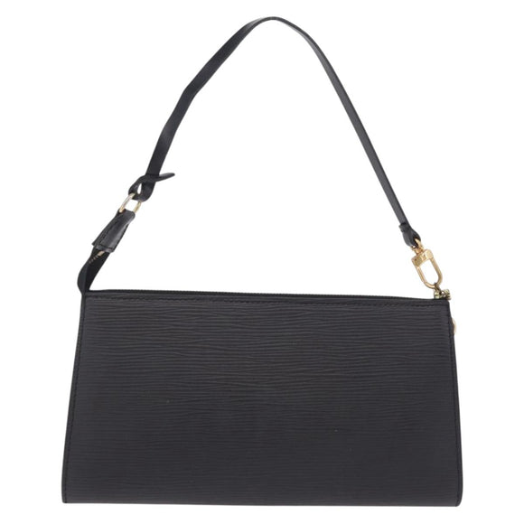 LOUIS VUITTON Epi Pochette Accessoires Pouch Black M52982 LV Auth 212129V