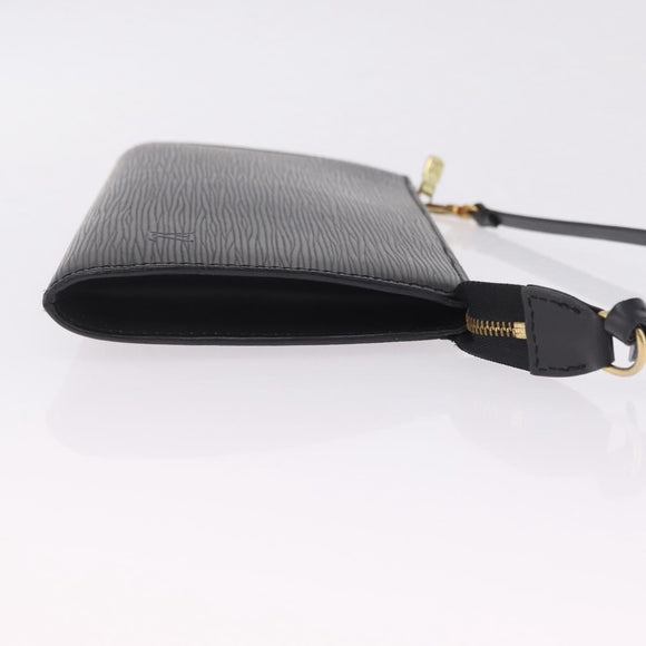 LOUIS VUITTON Epi Pochette Accessoires Pouch Black M52982 LV Auth 212129V
