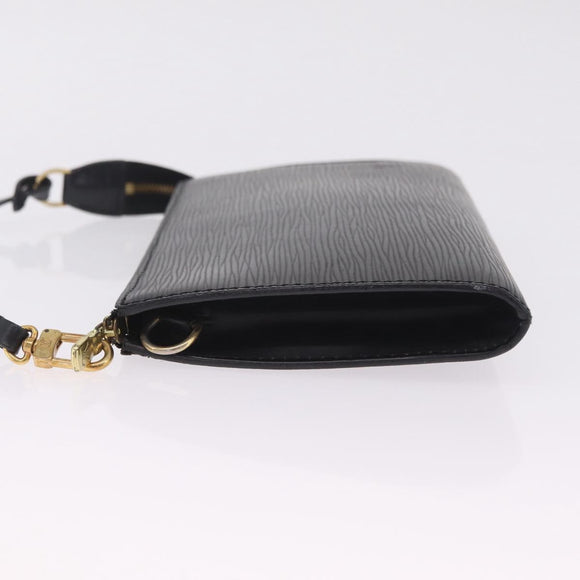 LOUIS VUITTON Epi Pochette Accessoires Pouch Black M52982 LV Auth 212129V