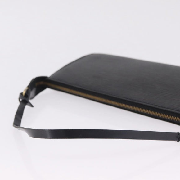 LOUIS VUITTON Epi Pochette Accessoires Pouch Black M52982 LV Auth 212129V
