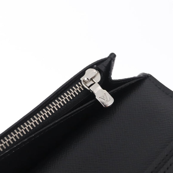 LOUIS VUITTON Epi Portefeuille Braza Long Wallet Black M60622 LV Auth 212146A