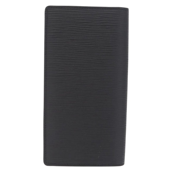 LOUIS VUITTON Epi Portefeuille Braza Long Wallet Black M60622 LV Auth 212146A