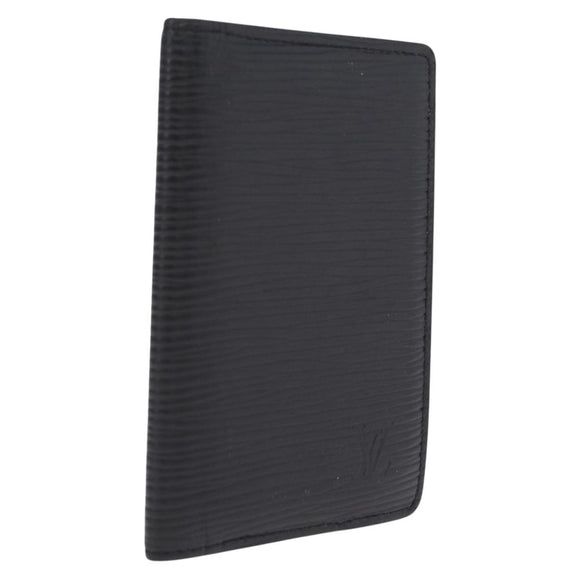 LOUIS VUITTON Epi Organizer Dupoch Card Case Black M63582 LV Auth 212151A