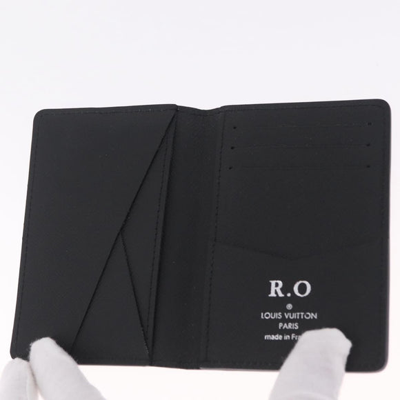 LOUIS VUITTON Epi Organizer Dupoch Card Case Black M63582 LV Auth 212151A