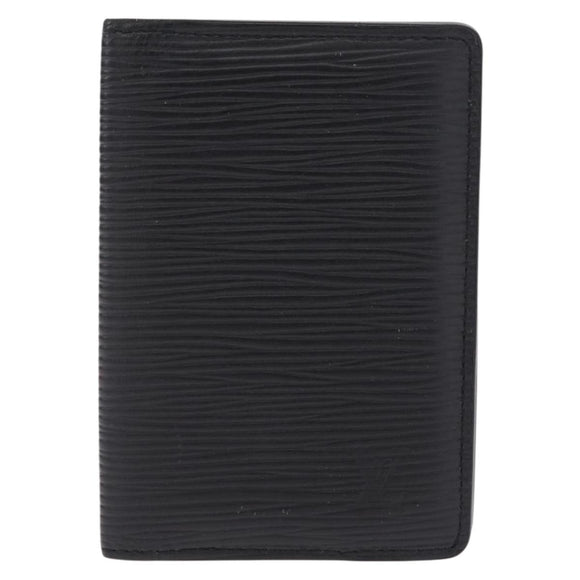 LOUIS VUITTON Epi Organizer Dupoch Card Case Black M63582 LV Auth 212151A
