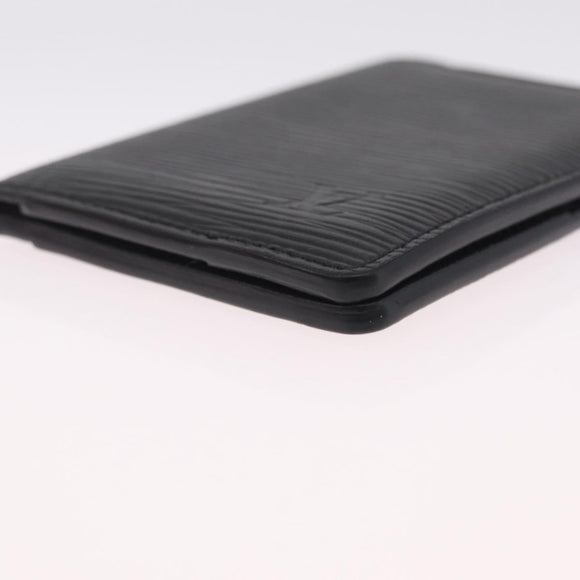 LOUIS VUITTON Epi Organizer Dupoch Card Case Black M63582 LV Auth 212151A