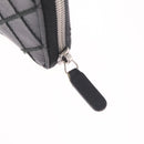 CHANEL Wild Stitch Long Wallet Leather Black Silver CC Auth 212153V-12