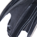 CHANEL Wild Stitch Long Wallet Leather Black Silver CC Auth 212153V-18