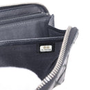 CHANEL Wild Stitch Long Wallet Leather Black Silver CC Auth 212153V-24
