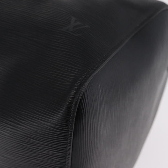 LOUIS VUITTON Epi Keepall 50 Boston Bag Black M42962 LV Auth 212156A
