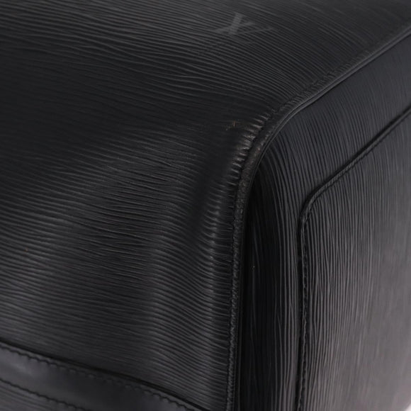LOUIS VUITTON Epi Keepall 50 Boston Bag Black M42962 LV Auth 212156A