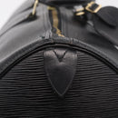 LOUIS VUITTON Epi Keepall 50 Boston Bag Black M42962 LV Auth 212156A-14