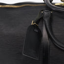 LOUIS VUITTON Epi Keepall 50 Boston Bag Black M42962 LV Auth 212156A-15