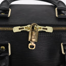 LOUIS VUITTON Epi Keepall 50 Boston Bag Black M42962 LV Auth 212156A-17