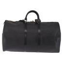 LOUIS VUITTON Epi Keepall 50 Boston Bag Black M42962 LV Auth 212156A-3