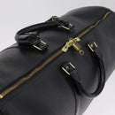 LOUIS VUITTON Epi Keepall 50 Boston Bag Black M42962 LV Auth 212156A-6