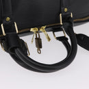 LOUIS VUITTON Epi Keepall 50 Boston Bag Black M42962 LV Auth 212156A-7