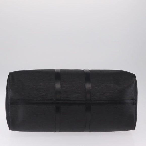 LOUIS VUITTON Epi Keepall 50 Boston Bag Black M42962 LV Auth 212156A