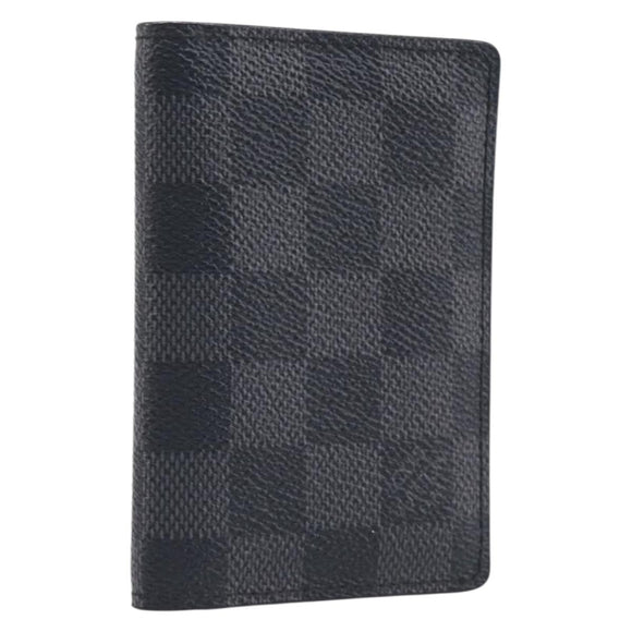 LOUIS VUITTON Damier Graphite Organizer Dupoch Card Case N63257 LV Auth 212163M