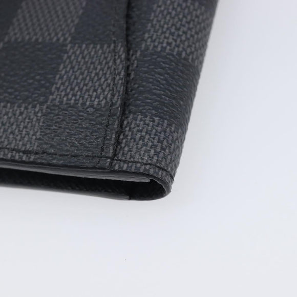 LOUIS VUITTON Damier Graphite Organizer Dupoch Card Case N63257 LV Auth 212163M