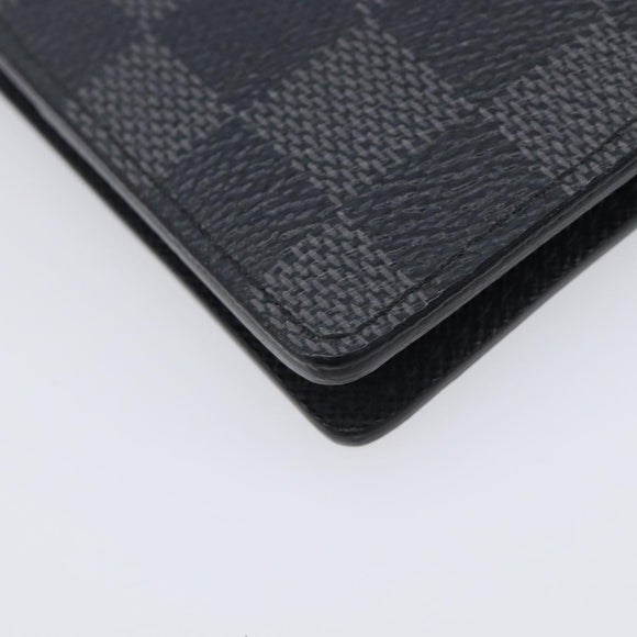 LOUIS VUITTON Damier Graphite Organizer Dupoch Card Case N63257 LV Auth 212163M
