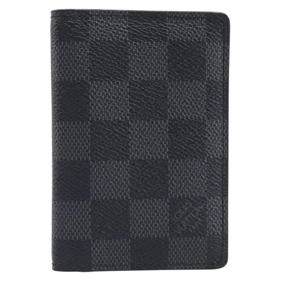 LOUIS VUITTON Damier Graphite Organizer Dupoch Card Case N63257 LV Auth 212163M