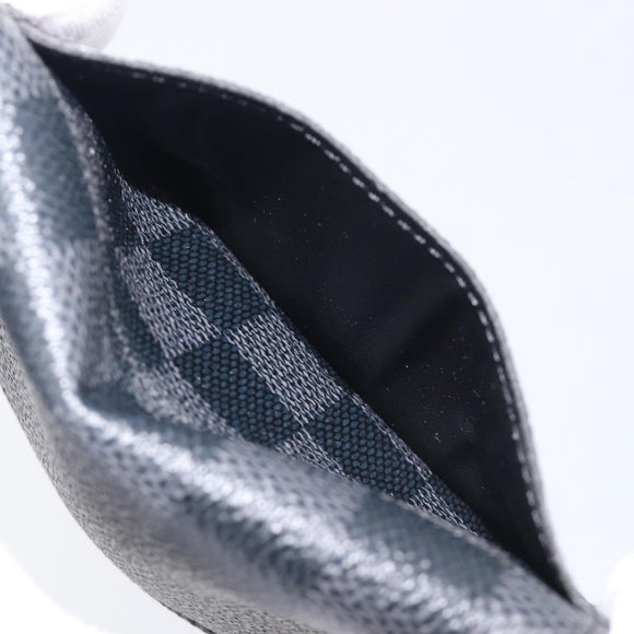 LOUIS VUITTON Damier Graphite Organizer Dupoch Card Case N63257 LV Auth 212163M