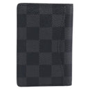 LOUIS VUITTON Damier Graphite Organizer Dupoch Card Case N63257 LV Auth 212163M-3