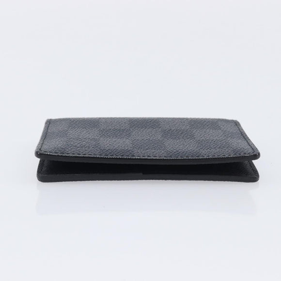 LOUIS VUITTON Damier Graphite Organizer Dupoch Card Case N63257 LV Auth 212163M
