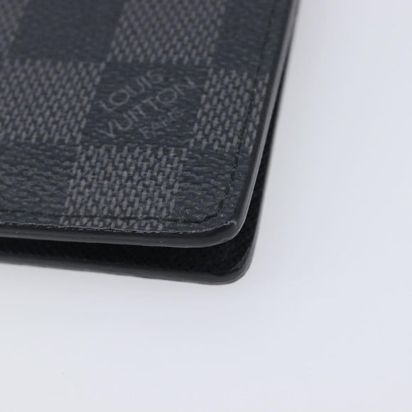 LOUIS VUITTON Damier Graphite Organizer Dupoch Card Case N63257 LV Auth 212163M