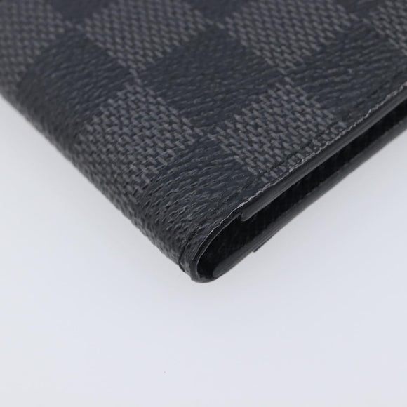 LOUIS VUITTON Damier Graphite Organizer Dupoch Card Case N63257 LV Auth 212163M