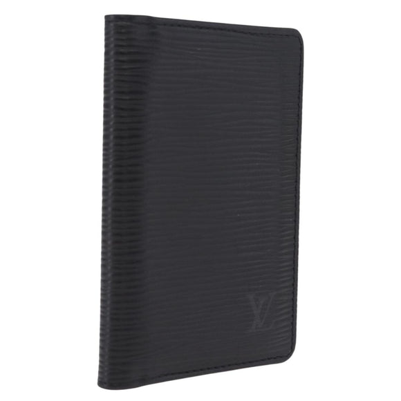 LOUIS VUITTON Epi Organizer Dupoch Card Case Black M63582 LV Auth 212164