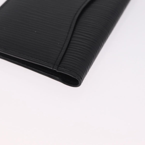 LOUIS VUITTON Epi Organizer Dupoch Card Case Black M63582 LV Auth 212164