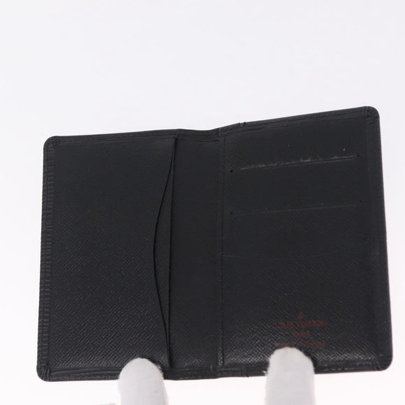 LOUIS VUITTON Epi Organizer Dupoch Card Case Black M63582 LV Auth 212164