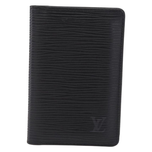 LOUIS VUITTON Epi Organizer Dupoch Card Case Black M63582 LV Auth 212164