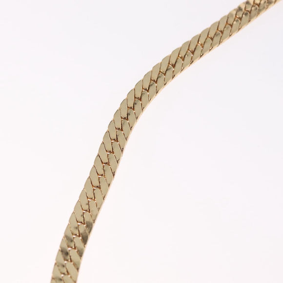 Christian Dior Necklace Metal Gold Auth 212167M