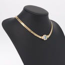 Christian Dior Necklace Metal Gold Auth 212167M-18