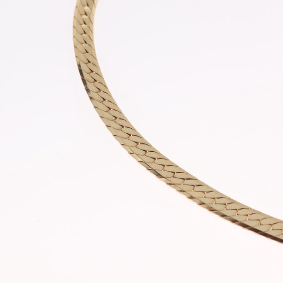 Christian Dior Necklace Metal Gold Auth 212167M