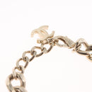 CHANEL Bracelet Metal Champagne Gold CC Auth 212168M-10